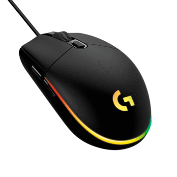 Mouse Lightsync G203 Logitech Negro, con cable