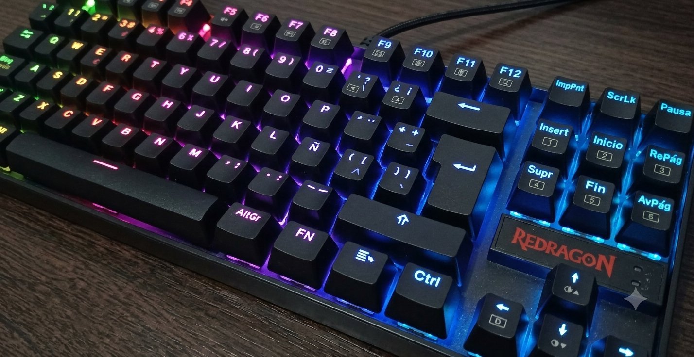 Teclado Redragon Kumara K552 RGB 1 Negro - Imagen 5