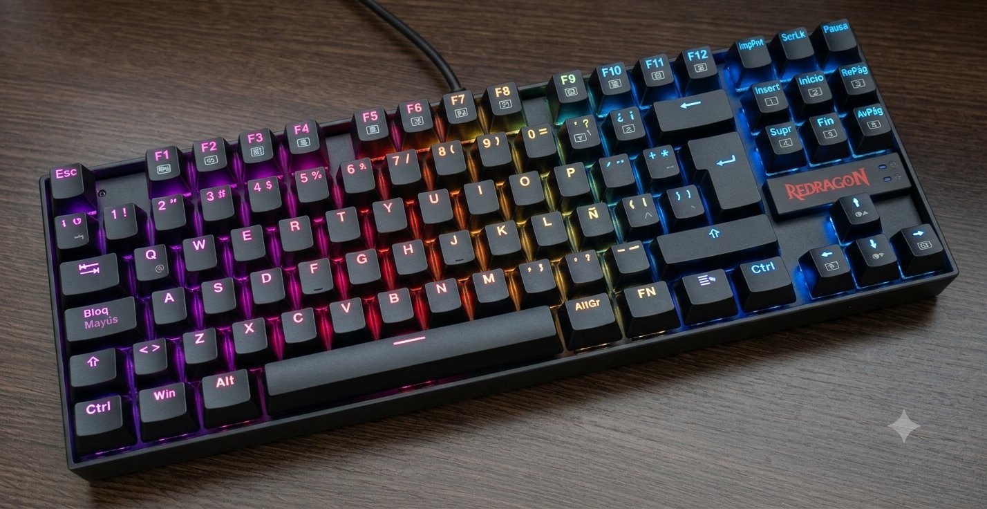 Teclado Redragon Kumara K552 RGB 1 Negro