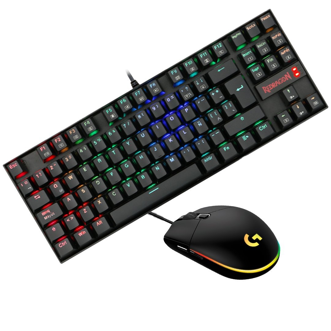 Combo Redragon Logitech - Kumara K552 RGB / Lightsync G203